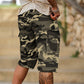 📢📢GRANDE PROMOÇÃO!!⏰Calções Cargo Camuflados para Homem – Multibolsos, Cintura Ajustável e Tecido Respirável (2XS–3XL) 🌿🩳