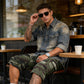 📢📢GRANDE PROMOÇÃO!!⏰Calções Cargo Camuflados para Homem – Multibolsos, Cintura Ajustável e Tecido Respirável (2XS–3XL) 🌿🩳