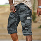 📢📢GRANDE PROMOÇÃO!!⏰Calções Cargo Camuflados para Homem – Multibolsos, Cintura Ajustável e Tecido Respirável (2XS–3XL) 🌿🩳