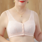 Soutien sem aro com fecho frontal respirável para mulher