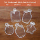 Marcadores de livros transparentes com flores secas DIY