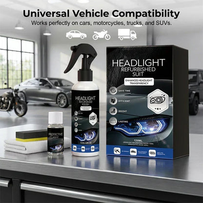 🚗 50% OFF NOW! 🔆 Headlight Restoration Kit – Instant Clarity, Safe Formula & UV Shield ✨