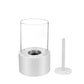 🔥 50% DE DESCONTO! 🏠 Lareira de mesa em vidro e metal – Portátil, sem fumo, para interior e exterior, com queimador a etanol e um toque decorativo acolhedor para a sua casa ✨