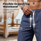 Conjunto de roupa de praia com riscas verticais para homem