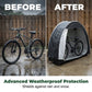 ⏳ Oferta por tempo limitado: 50% de desconto ⏰ Abrigo de arrumação portátil multiusos para exterior – perfeito para bicicletas, ferramentas de jardim e equipamento de outdoor 🚲⛺✨