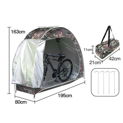 ⏳ Oferta por tempo limitado: 50% de desconto ⏰ Abrigo de arrumação portátil multiusos para exterior – perfeito para bicicletas, ferramentas de jardim e equipamento de outdoor 🚲⛺✨