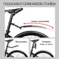 🚲 49% DE DESCONTO AGORA! ⚡ Conjunto de guarda-lamas retráteis e ajustáveis para bicicleta – Compatibilidade universal, design robusto e à prova de salpicos 💨