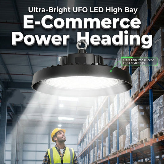 💡 50% OFF NOW! UFO LED High Bay Light – 100W, 160lm/W, 220V, for Industrial, Warehouse & Large Spaces 🏭✨