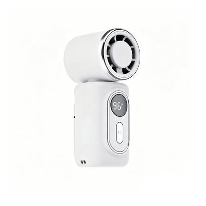 Ventilador portátil com clipe e ecrã LED