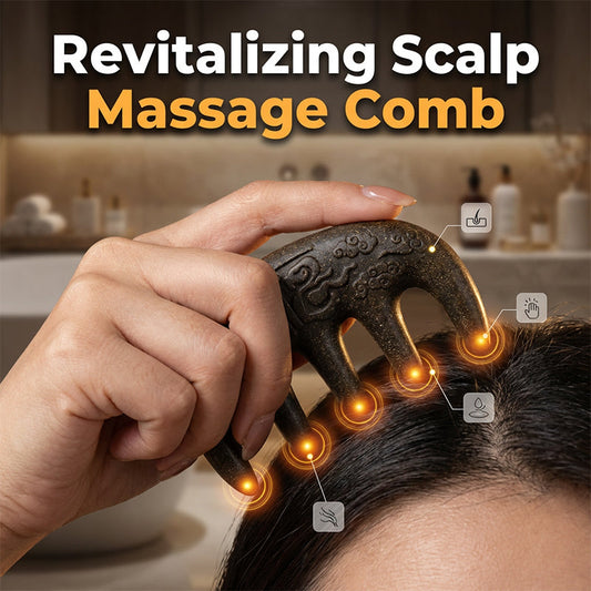 🌿Pente de massagem para revitalizar o couro cabeludo e cuidar do cabelo
