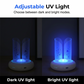 Lâmpada Armadilha 360° LED UV para Mosquitos e Moscas
