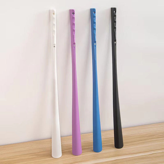 Calçadeira extra longa com suporte para fixação na parede