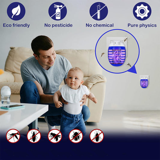 Lâmpada silenciosa para matar mosquitos, ideal para o quarto