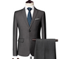 ✨👔60% de desconto + envio gratuito🔥Conjunto de fato de negócios de corte moderno, 2 peças, para homem