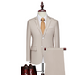 ✨👔60% de desconto + envio gratuito🔥Conjunto de fato de negócios de corte moderno, 2 peças, para homem