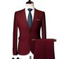 ✨👔60% de desconto + envio gratuito🔥Conjunto de fato de negócios de corte moderno, 2 peças, para homem