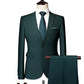 ✨👔60% de desconto + envio gratuito🔥Conjunto de fato de negócios de corte moderno, 2 peças, para homem