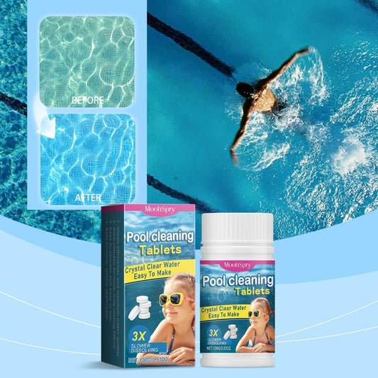 🏊‍♂️ Pastilhas de limpeza para piscinas para uma água cristalina – Deite, deixe dissolver e mergulhe! 🌊✨