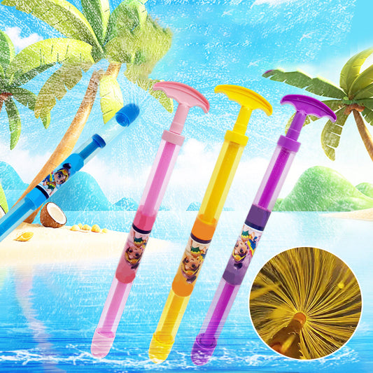 Pistola de Água Retrátil - 58% OFF! 🥳 Cria efeito de água espetacular como fogos de artifício. Perfeita praia/piscina. Leve e ergonómica. +50 mil vendidas! 🎆🏖️