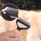 🐾 PROMOÇÃO RELÂMPAGO: 50% DE DESCONTO! ✨ Escova dupla face para remoção de pêlo – Dupla face, ergonómica e suave para cães e gatos 🐶