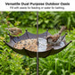 🐦 DESCONTO DE 50% POR TEMPO LIMITADO! ✨ Comedouro e banheira suspensos para pássaros em forma de guarda-chuva – Dupla função, resistente à ferrugem, decoração de jardim vintage ☂️