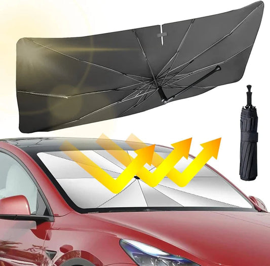 Guarda-sol para o para-brisas do carro - Guarda-sol dobrável para o para-brisas do carro, com proteção UV para o vidro dianteiro (proteção contra o calor) para a maioria dos carro