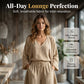 ⏳Promoção por tempo limitado⏰Conjunto elegante de 3 peças – Calças largas, top interior e casaco de malha para um look chique e descontraído 👚👖✨