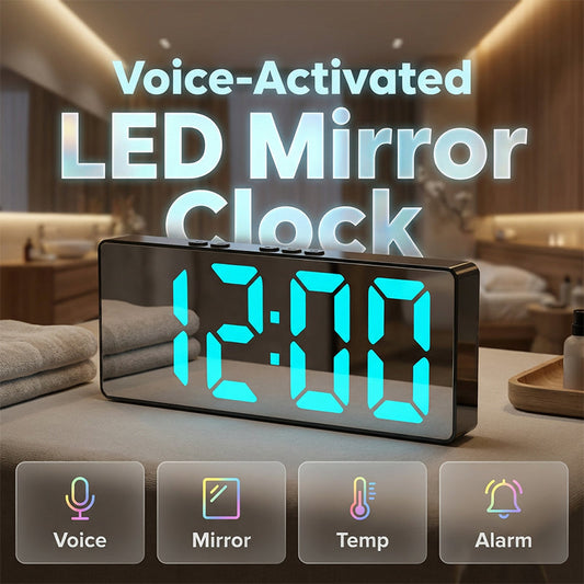 Despertador digital minimalista para o quarto e o escritório