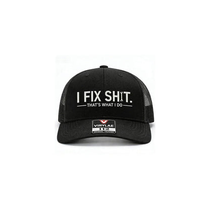 🧢Novidade 2026😎Boné de camionista com parte traseira em malha e bordado «I Fix Shit» – Chapéu de sol respirável para atividades ao ar livre🧢☀️