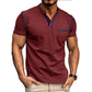 Camiseta casual de manga curta para homem