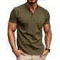 Camiseta casual de manga curta para homem