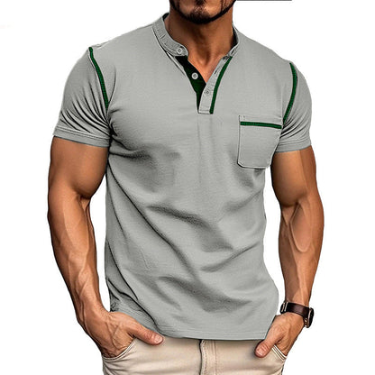 Camiseta casual de manga curta para homem