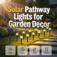 Luzes solares em cordão à prova de água para caminhos e jardins
