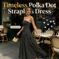 Vestido sem alças com bolinhas - Moda feminina