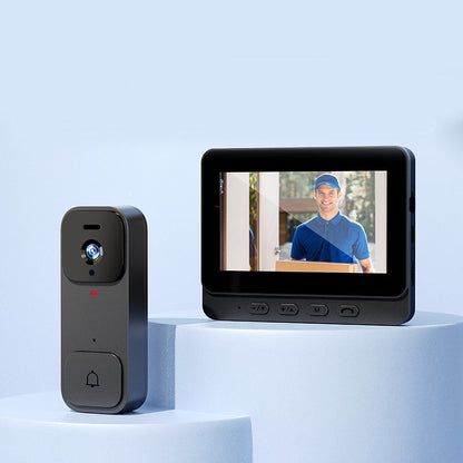 ⏰Smart Video Doorbell with 4.3" Display – Two-Way Audio, Night Vision, Wide Angle