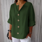 📢📢40% DE DESCONTO !! ⏰Blusa feminina folgada com botões