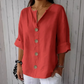📢📢40% DE DESCONTO !! ⏰Blusa feminina folgada com botões