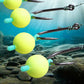 🎣 Anzol com bola flutuante de alta flutuabilidade – Flutua naturalmente, dá mordaça na hora! 🐟💧 Mantém a isca na profundidade perfeita – mais mordaças, menos espera. 🔴⚡