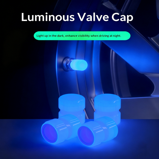 Tampas luminosas para válvulas de pneus (conjunto de 4)