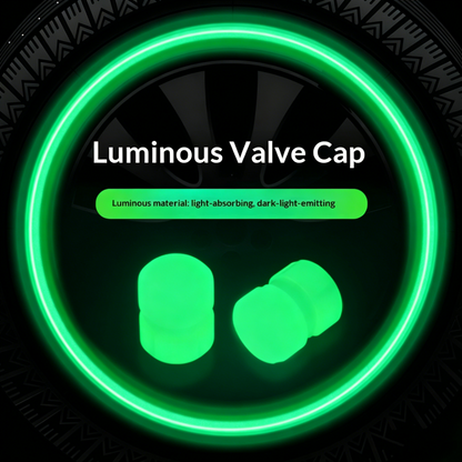 Tampas luminosas para válvulas de pneus (conjunto de 4)