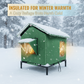 🏠50% OFF!🐈Elevated Insulated Outdoor Cat House – Weather-Resistant Shelter with Thermal Lining & Raised Stand