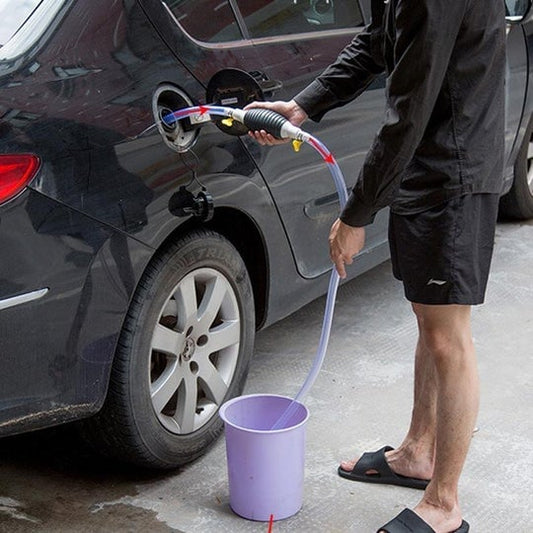 🛠️Bomba de sifão manual multifunções — 💪Ideal para a transferência de óleo, água potável e líquidos para aquários!