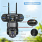 ⏳Promoção por tempo limitado⏰Câmara de segurança Wi-Fi para exterior de 6K e 9 MP | Zoom de 10x, 3 lentes, PTZ de 360° | Resistente à água (IP66), visão noturna a cores, áudio bidirecional, deteção de movimento