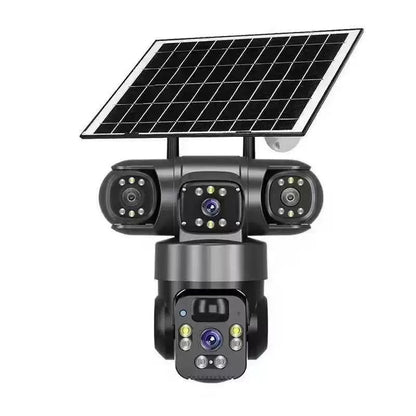📢📢50% DE DESCONTO!!!⏰Câmara de segurança Wi-Fi para exterior de 6K e 9 MP | Zoom de 10x, 3 lentes, PTZ de 360° | Resistente à água (IP66), visão noturna a cores, áudio bidirecional, deteção de movimento