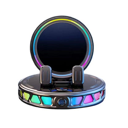 📱 Suporte RGB para telemóvel para automóvel ✅ Fixação automática e carregamento sem fios | Condução segura com uma só mão 🚗