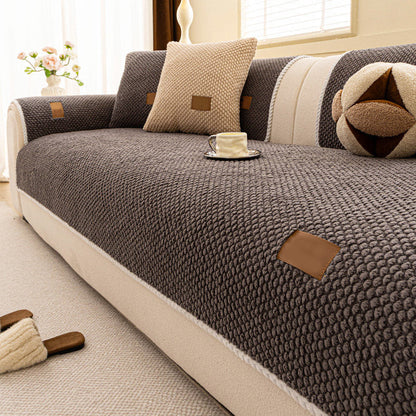 Thickened Non-Slip Sofa Cover – Ultra Soft, Washable, Scratch Resistant & Pet Friendly, 4 Colors 🛋️✨