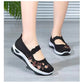 👟 OFERTA POR TEMPO LIMITADO: 50% DESCONTO! ✨ Sapatos em tecido tricotado – Sola macia, fecho de velcro, bordados florais ✨