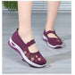 👟 OFERTA POR TEMPO LIMITADO: 50% DESCONTO! ✨ Sapatos em tecido tricotado – Sola macia, fecho de velcro, bordados florais ✨