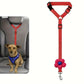 Cinto de segurança para carro e guia de passeio 2 em 1 para cães