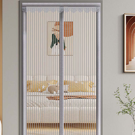 🦟 45% DE DESCONTO 🧲 Porta mosquiteira magnética reforçada – Instalação fácil sem perfuração – Anti-insetos, passagem mãos livres e compatível com portas de até 210 cm 🚪